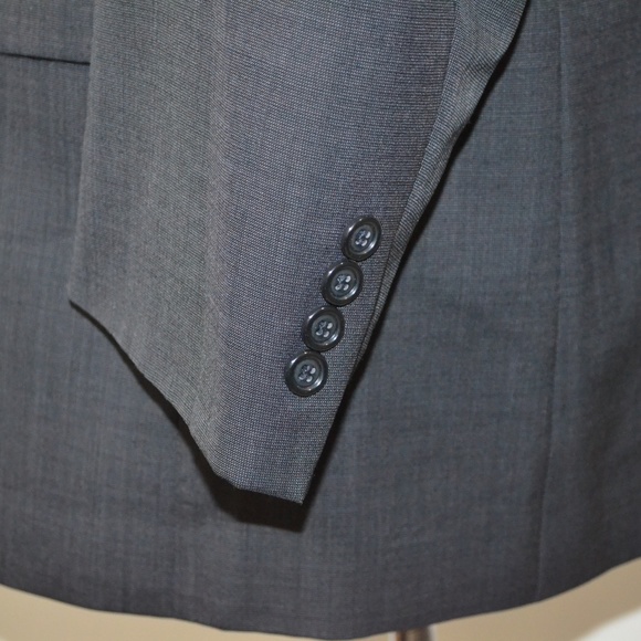 Jos A Bank 46R Sport Coat Blazer Suit Jacket Black - Picture 3 of 8